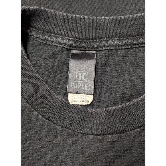 Vintage Hurley T Shirt Men Size 2XL Graphic Print Skater Grunge Distressed Surf - Picture 8 of 11